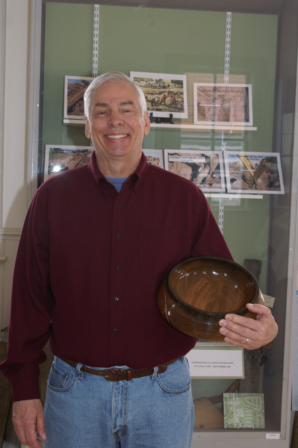 BOWL FROM CANAL TIMBER